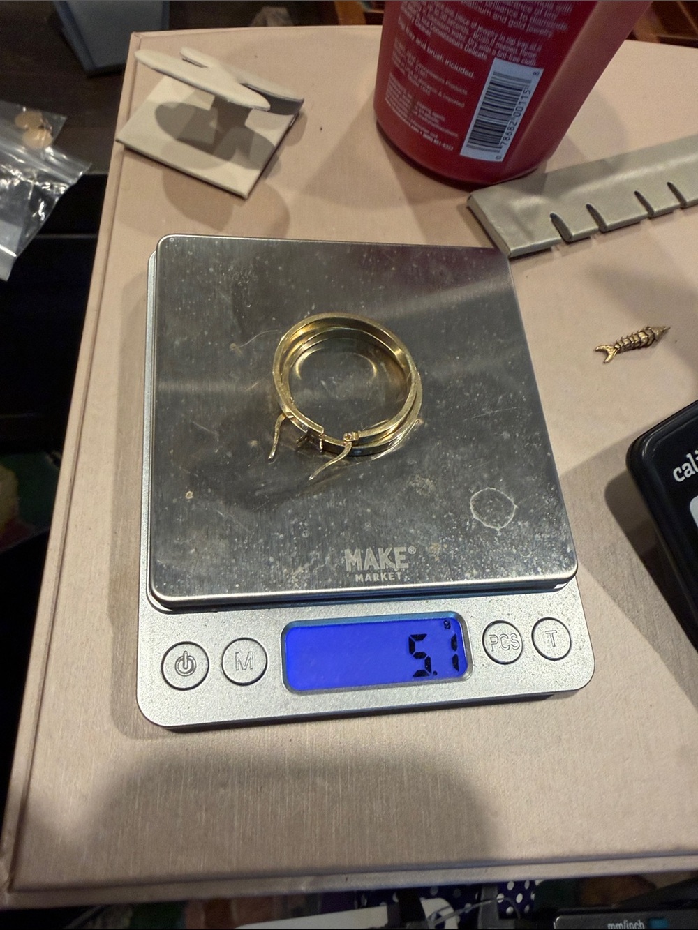 14 karat gold earrings - Picture 7 of 8
